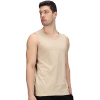 29K Men's Beige Cotton Blended Vest